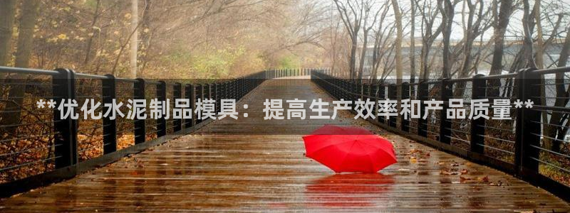 太阳gg登录首页：**优化水泥制品模具：提高生产效率和产品质量**