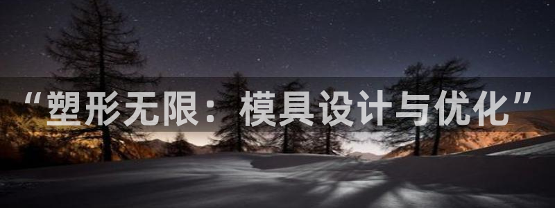 太阳成娱乐app下载：“塑形无限：模具设计与优化”