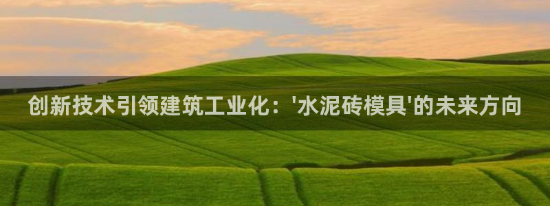 古天乐 太阳灯：创新技术引领建筑工业化：\'水泥砖模具\'的未来方向