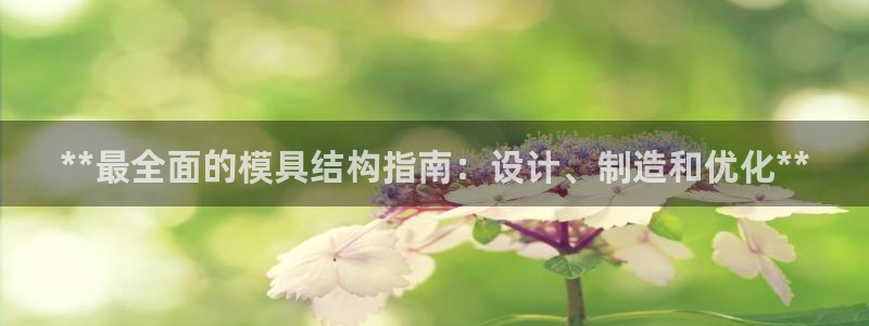 太阳集团电子游戏有限公司：**最全面的模具结构指南：设计、制造和优化**