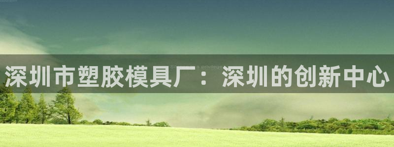 太阳app软件：深圳市塑胶模具厂：深圳的创新中心
