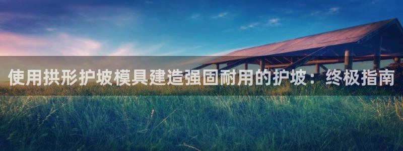 太阳集团tcy8722贵宾会：使用拱形护坡模具建造强固耐用的护坡：终极指南