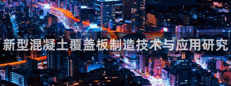 2003网站太阳集团：新型混凝土覆盖板制造技术与应用研究