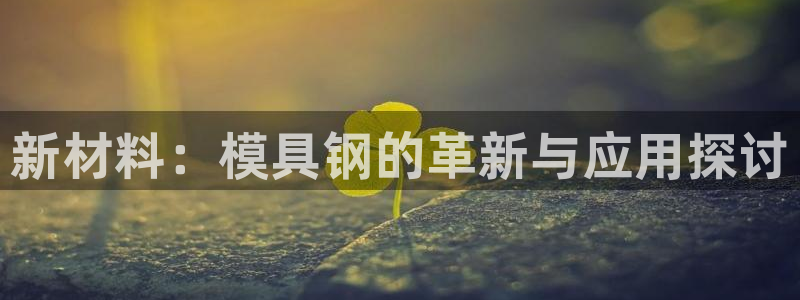 太阳游戏城app：新材料：模具钢的革新与应用探讨