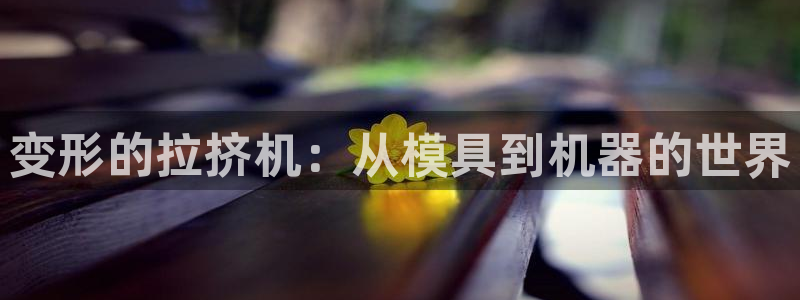 太阳成集团tyc33455cc：变形的拉挤机：从模具到机器的世界